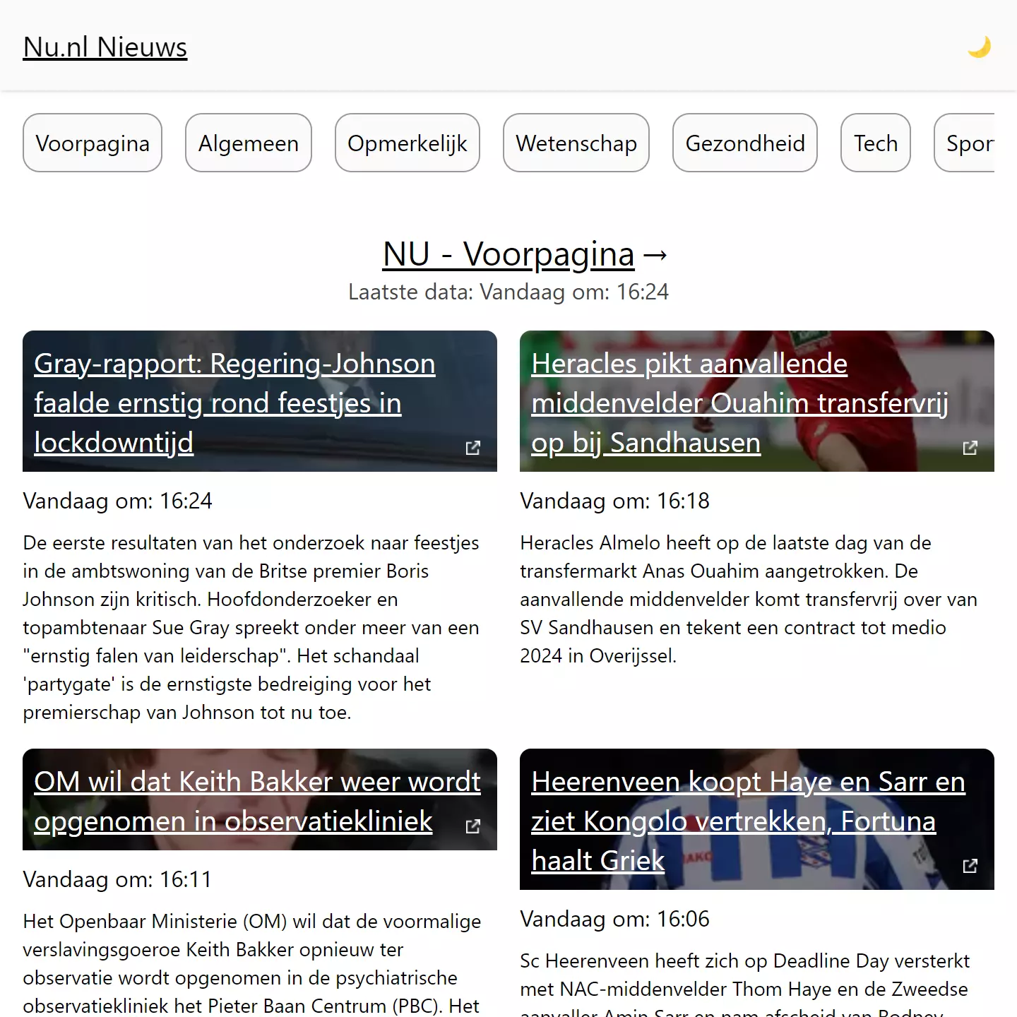nu.nl project